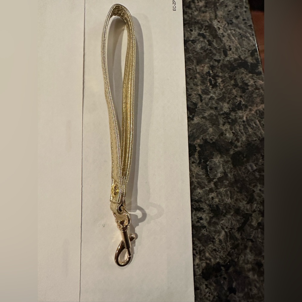 Gold Wristlet Strap